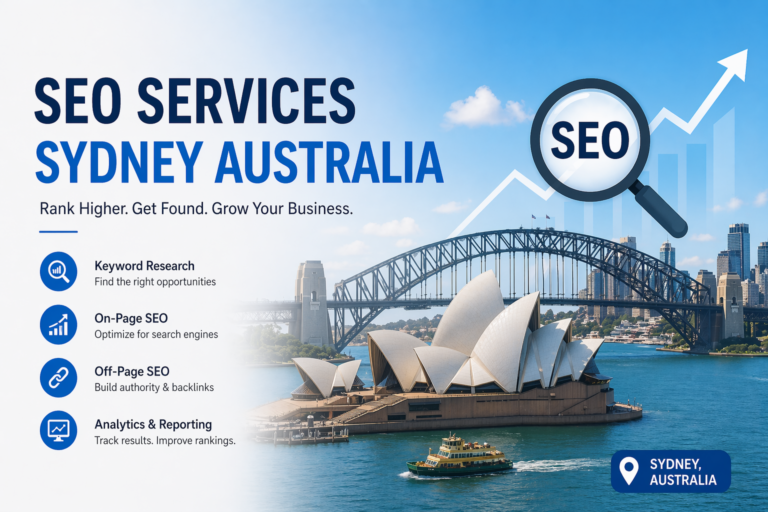 SEO services Sydney Australia results for local business growth